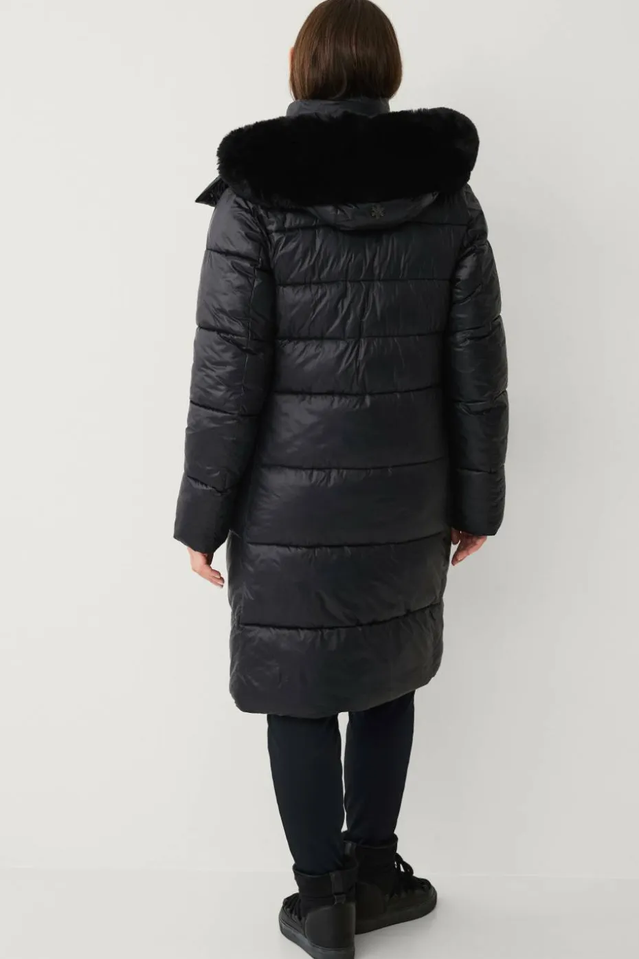 Áhkká Parka Gold Shiny Parka w Detachable Hood