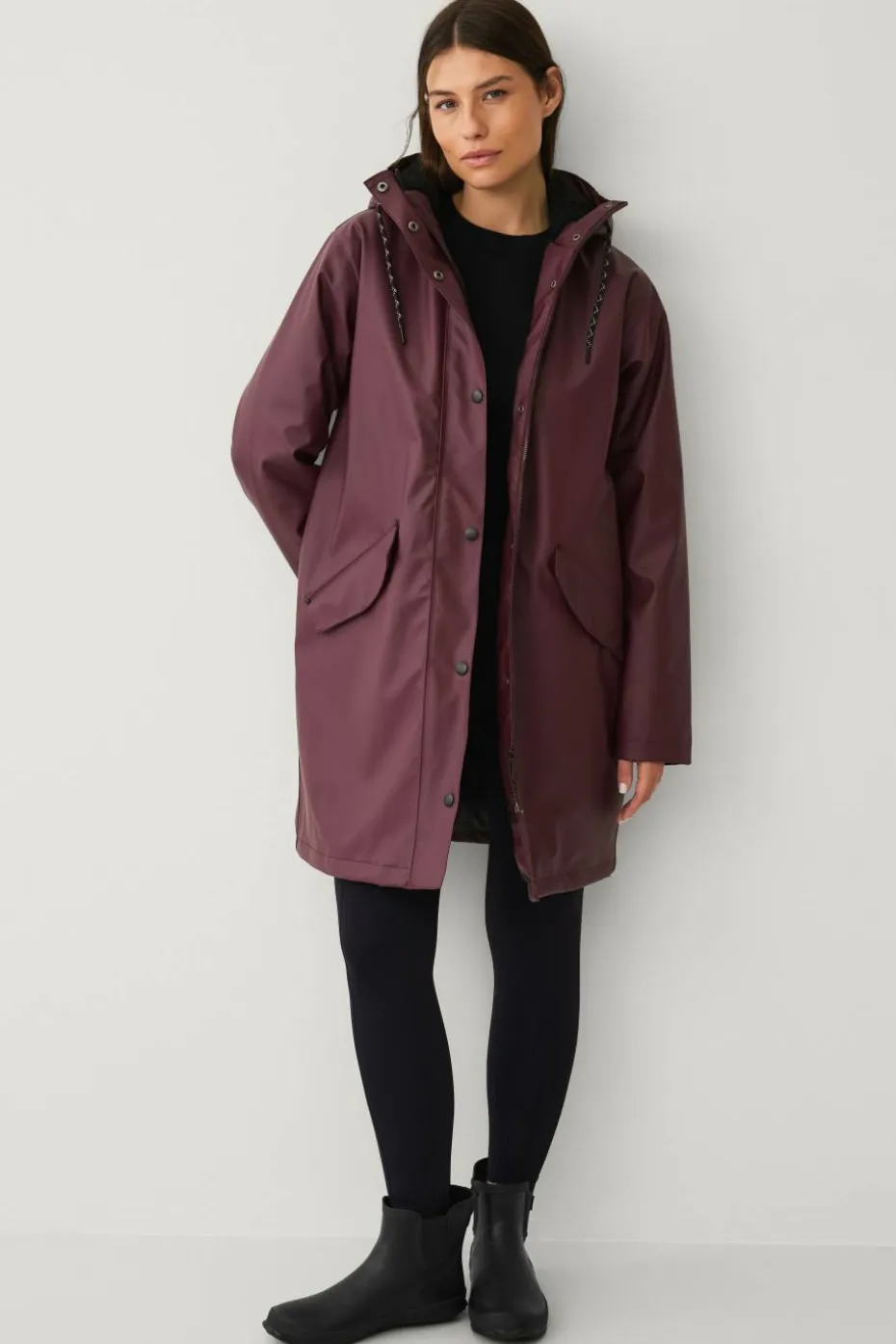 Áhkká Regnparkas Padded PU W