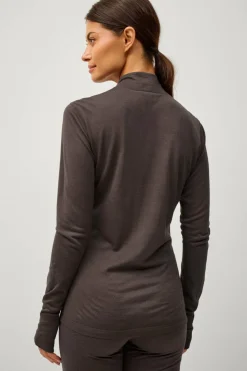 Áhkká Termisk topp Merino Wool LS Halfzip W