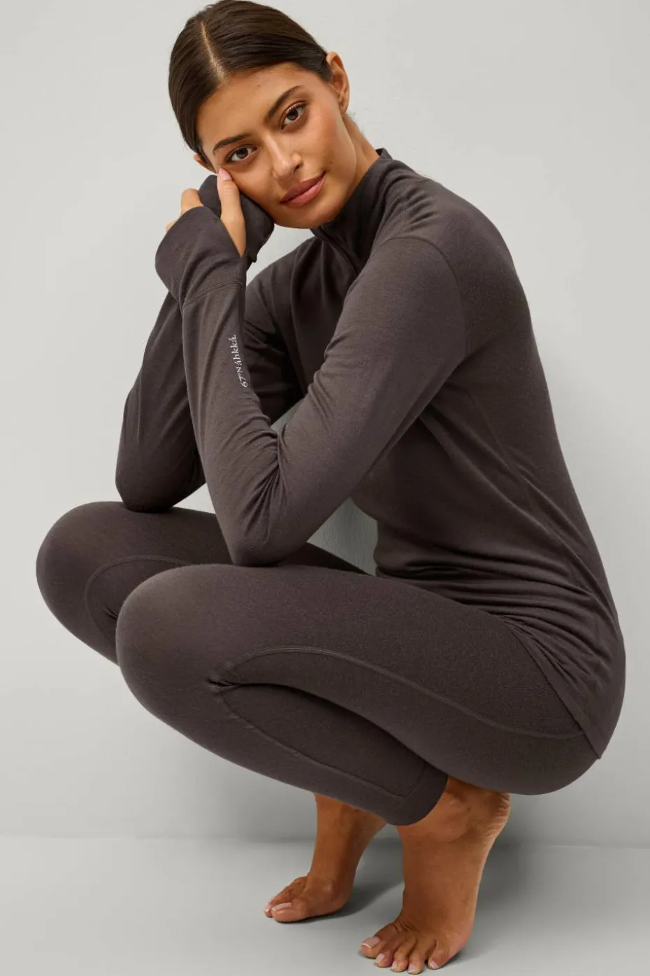 Áhkká Termisk topp Merino Wool LS Halfzip W