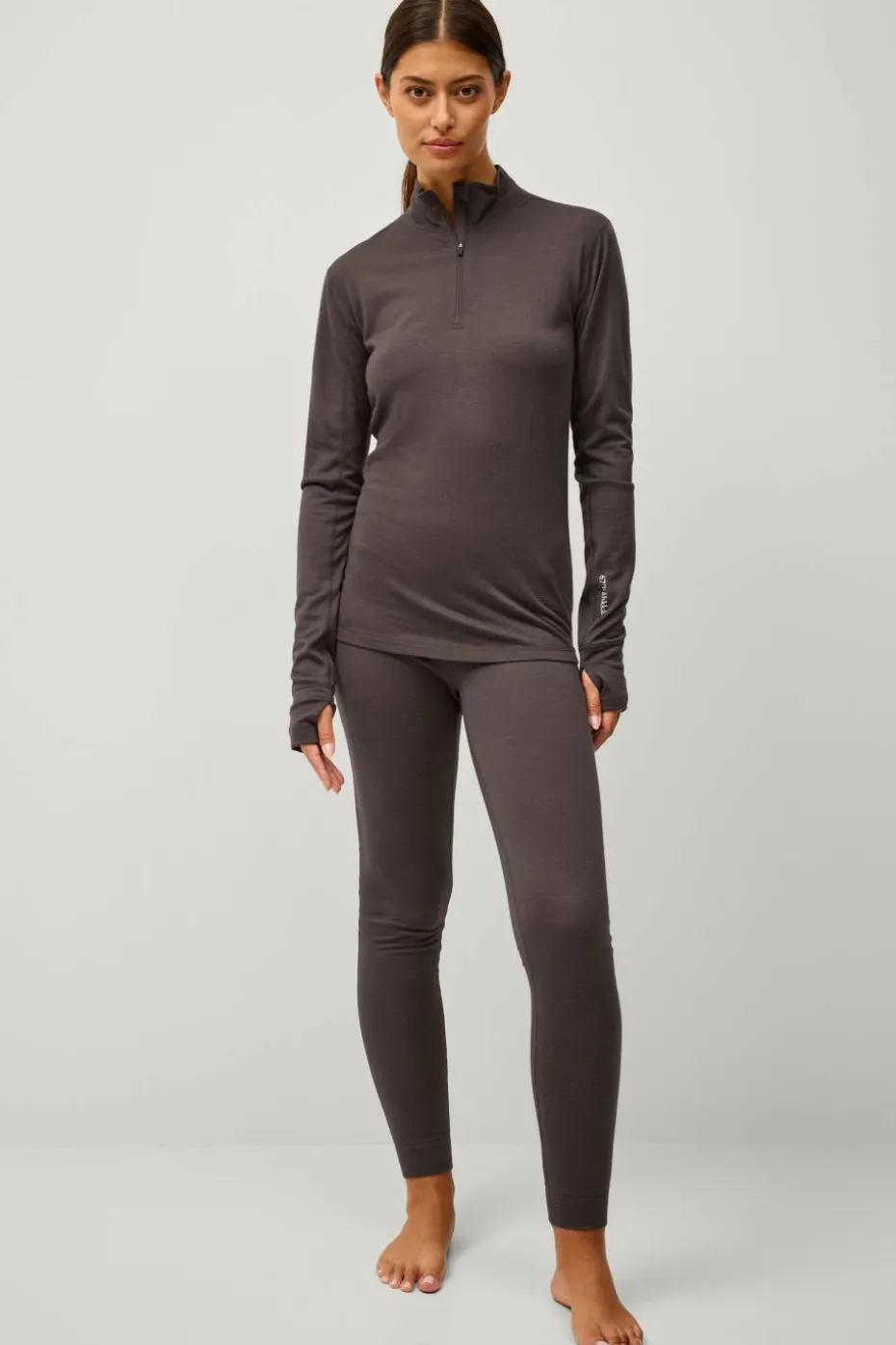 Áhkká Termisk topp Merino Wool LS Halfzip W