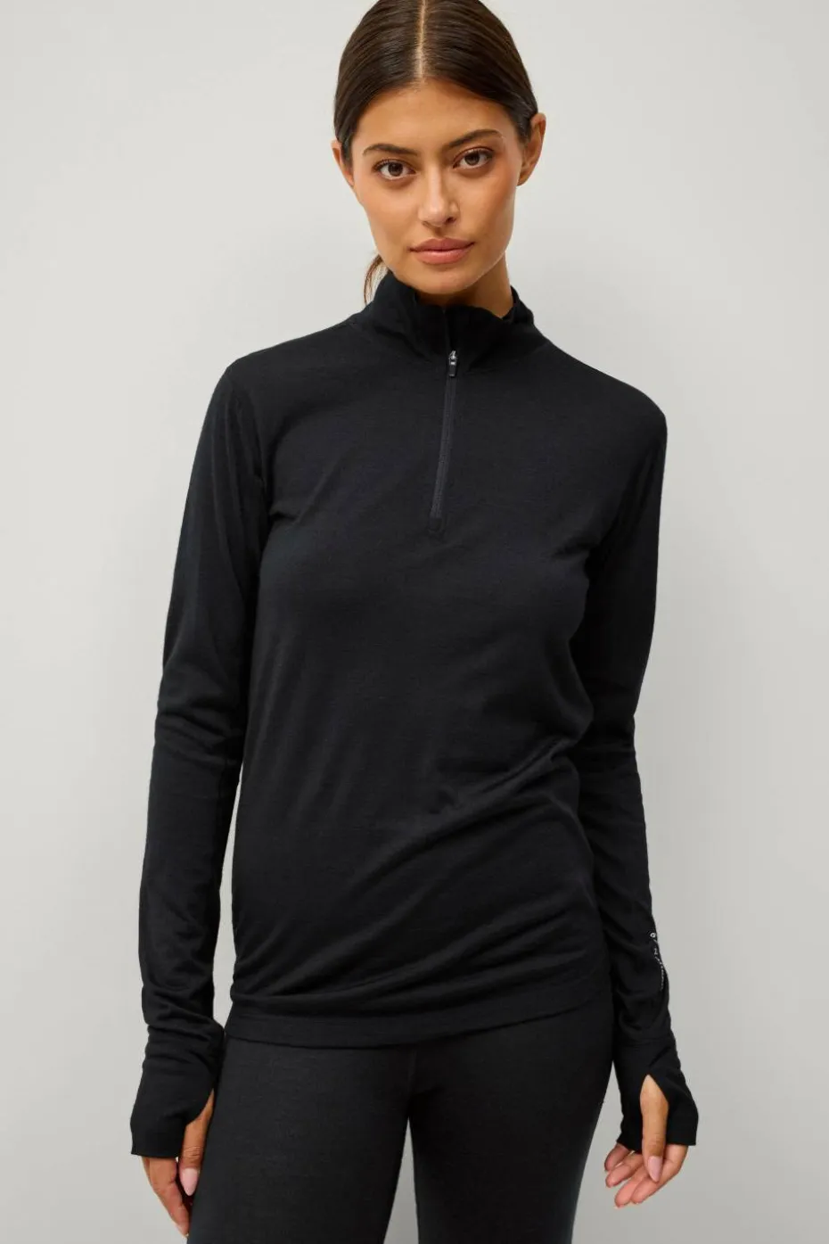 Áhkká Termisk topp Merino Wool LS Halfzip W