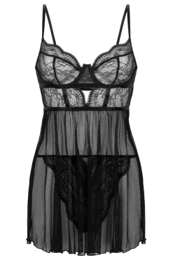 Hunkemöller Babydoll-sett BD Wired Lace Isabelle Dot Mes