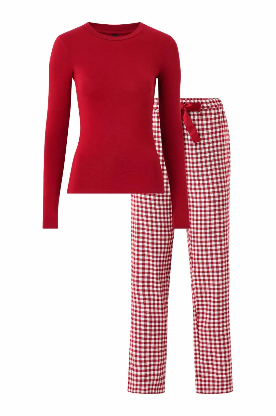 Hunkemöller Pysjsett PJ Set LS Top Twill Chec