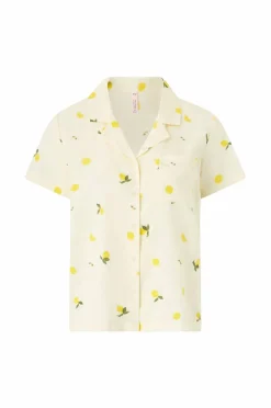 Hunkemöller Pysjsett PJ SS Woven Lemon