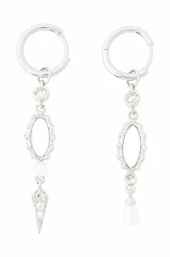 IOAKU Øreringer Chic Pearl Hoop Earrings Gold