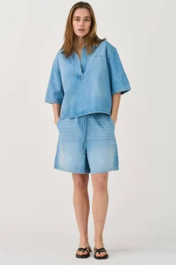 IVY Copenhagen Jeans-shorts Ivy-Opera Tie Shorts Wash Lille