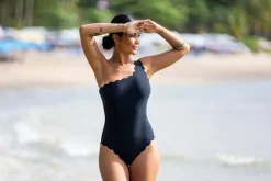 KAANDA Beach life Badedrakt New Venus Scallop Over One Shoulder Onepiece