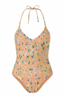 KAANDA Beach life Badedrakt V Neck Onepiece w Bamboo Accessory And Removable Cups