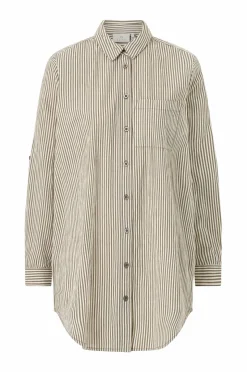 KAFFE Lang skjorte kaNaya Striped Shirt Tunic
