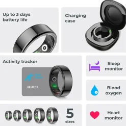 KSIX Smart Ring Saturn - L