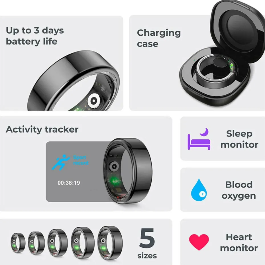 KSIX Smart Ring Saturn - S