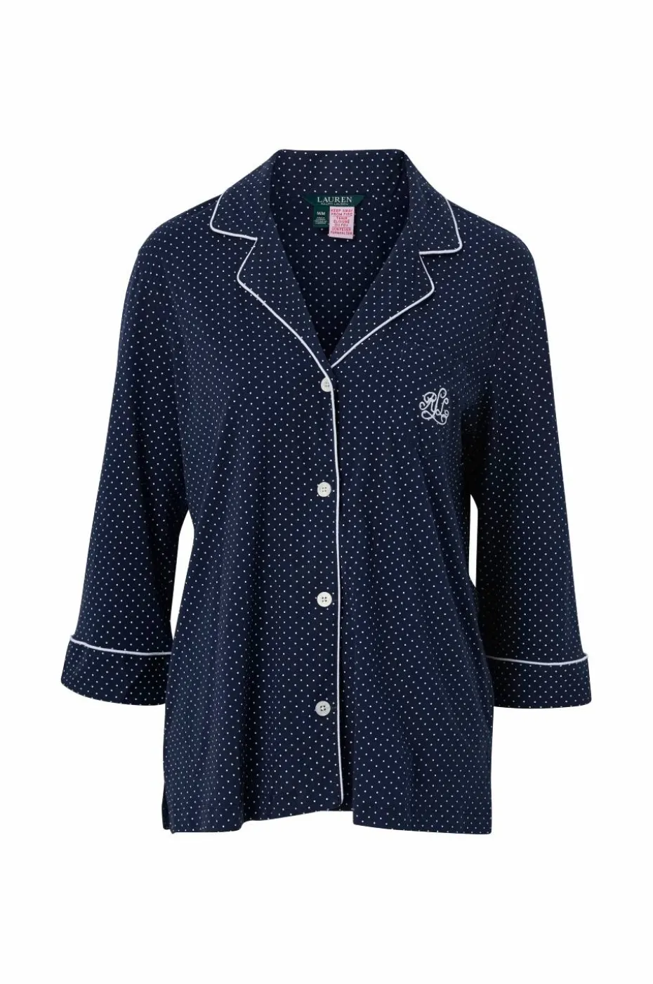 Lauren Ralph Lauren Pyjamas LRL Heritage 3/4 Sl Classic Notch PJ Set