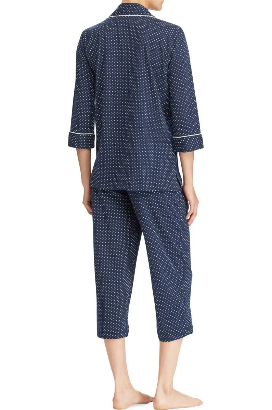 Lauren Ralph Lauren Pyjamas LRL Heritage 3/4 Sl Classic Notch PJ Set