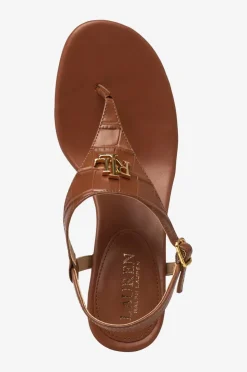 Lauren Ralph Lauren Sandaletter Large Croc Emboss-Westcott II-SN-Hes