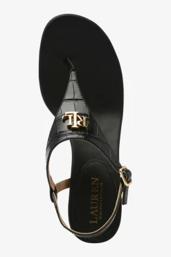Lauren Ralph Lauren Sandaletter Large Croc Emboss-Westcott II-SN-Hes