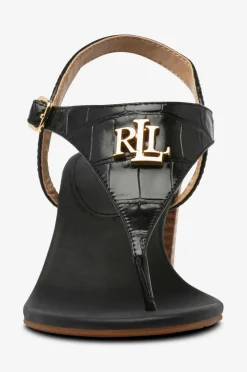 Lauren Ralph Lauren Sandaletter Large Croc Emboss-Westcott II-SN-Hes