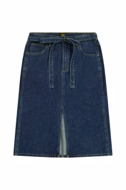 Lee Denim skjørt Midi Skirt With Bow