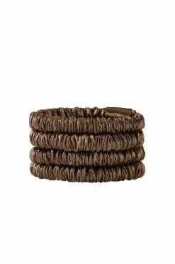 Lenoites Mulberry Silk Skinny Scrunchies