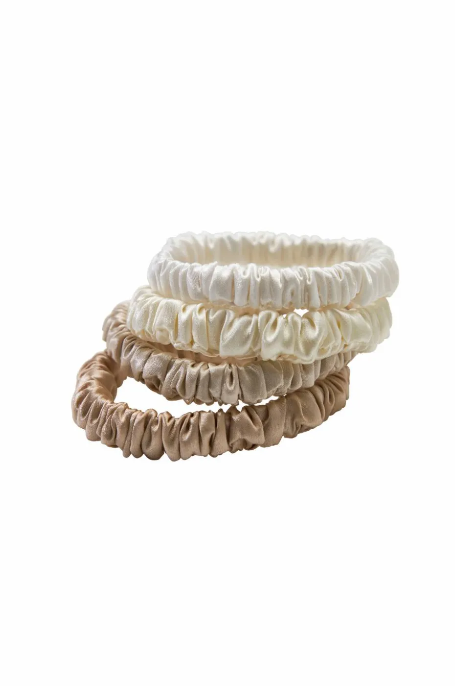 Lenoites Mulberry Silk Skinny Scrunchies