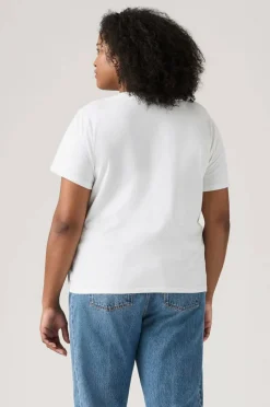 Levi's Plus Topp PL V Neck Tee Raita Stripe Cav