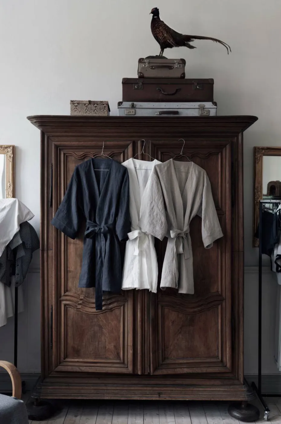 Lovely Linen Kimono Lovely i vasket lin