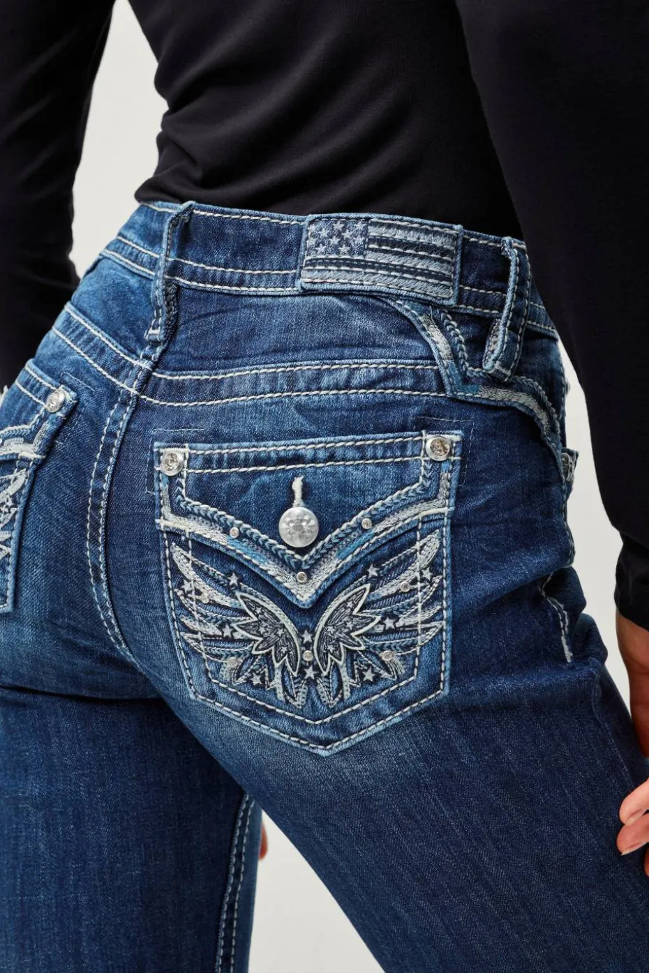 Miss Me Jeans Angel Ever After Bootcut Jeans