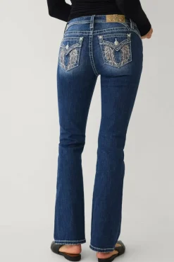Miss Me Jeans Angel Kisses Bootcut Jeans
