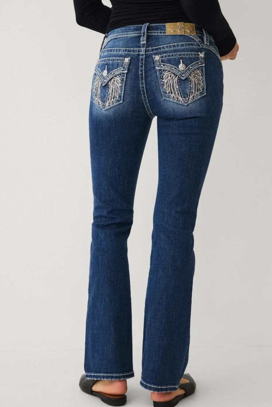 Miss Me Jeans Angel Kisses Bootcut Jeans