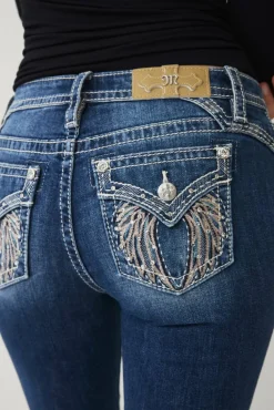 Miss Me Jeans Angel Kisses Bootcut Jeans