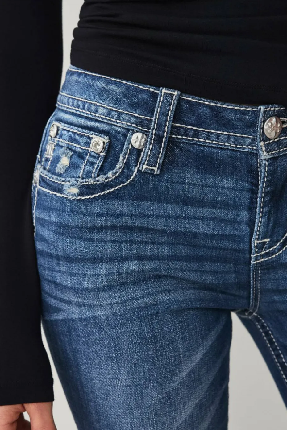 Miss Me Jeans Angel Kisses Bootcut Jeans