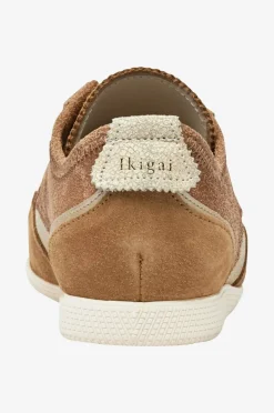 Moaconcept Joggesko Ikigai Cognac Crackle Tobacco Suede And Off White Crackle Details
