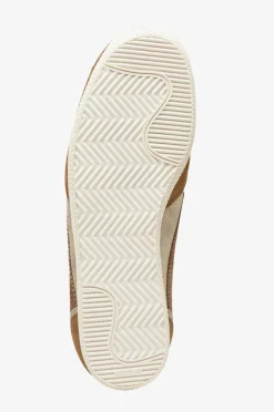 Moaconcept Joggesko Ikigai Cognac Crackle Tobacco Suede And Off White Crackle Details
