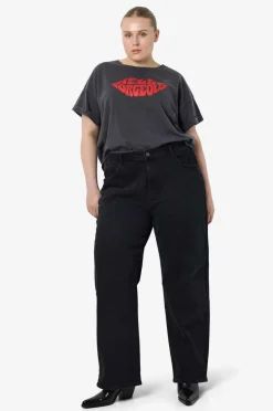 Noisy May Curve Jeans nmYolanda NW Wide Jns Blk Fwd Cur N