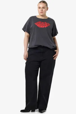 Noisy May Curve Jeans nmYolanda NW Wide Jns Blk Fwd Cur N