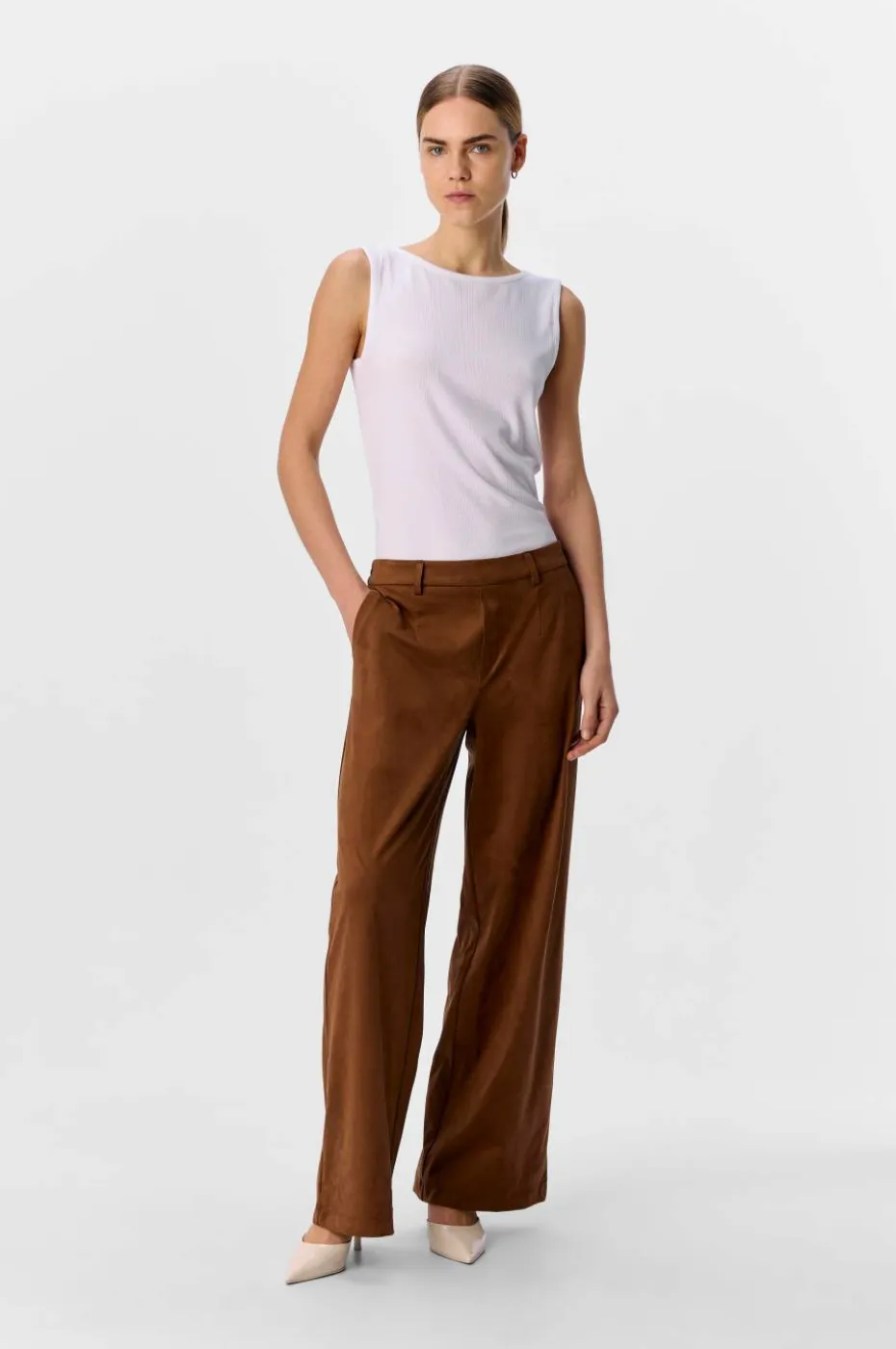 Object Bukser objFenja Lisa MW Wide Pant