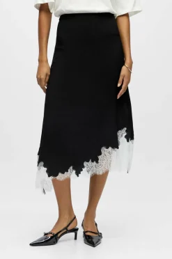 Object Skjørt objDalme MW Long Lace Skirt E AW FA