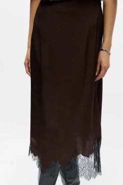 Object Skjørt objDalme MW Long Lace Skirt E AW FA