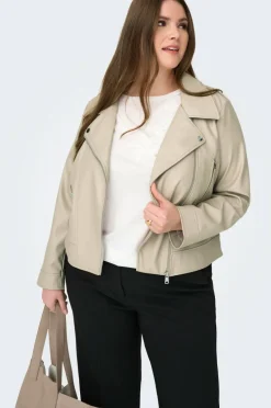 Only Carmakoma Biker jakke carCarmen Faux Leather Biker Otw NO