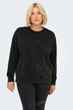 Only Carmakoma Collegegenser carInda L/S O-neck Swt Jrs