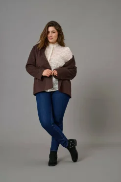 Only Carmakoma Dressjakke carYlva Life Faux Suede