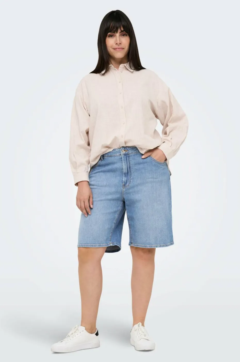 Only Carmakoma Jeans-shorts Carsonny HW Wide