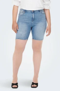 Only Carmakoma Jeans-shorts carLola Reg Dest Dnm Short