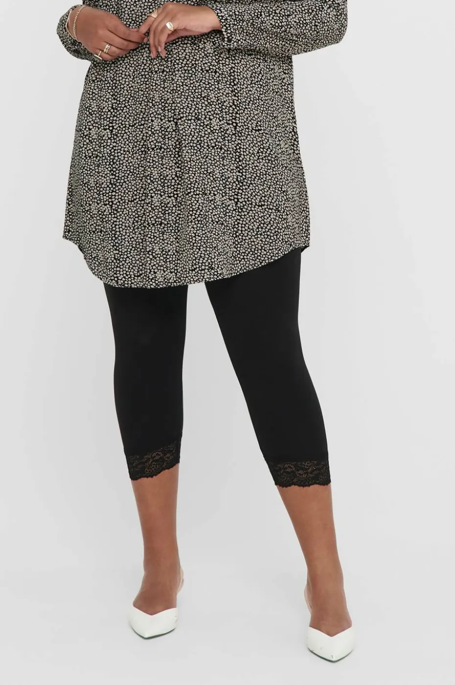 Only Carmakoma Leggings carTime Life Calf Lace Leggings