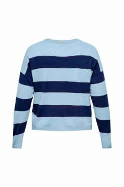 Only Carmakoma Pullover carDerry LS Stripe O-neck Knt