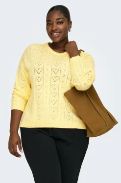 Only Carmakoma Pullover carIsa Life LS Structure Boxy O-nec