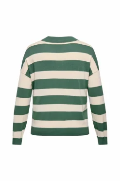 Only Carmakoma Pullover Carmeddie Life LS Stripe Collar Pul