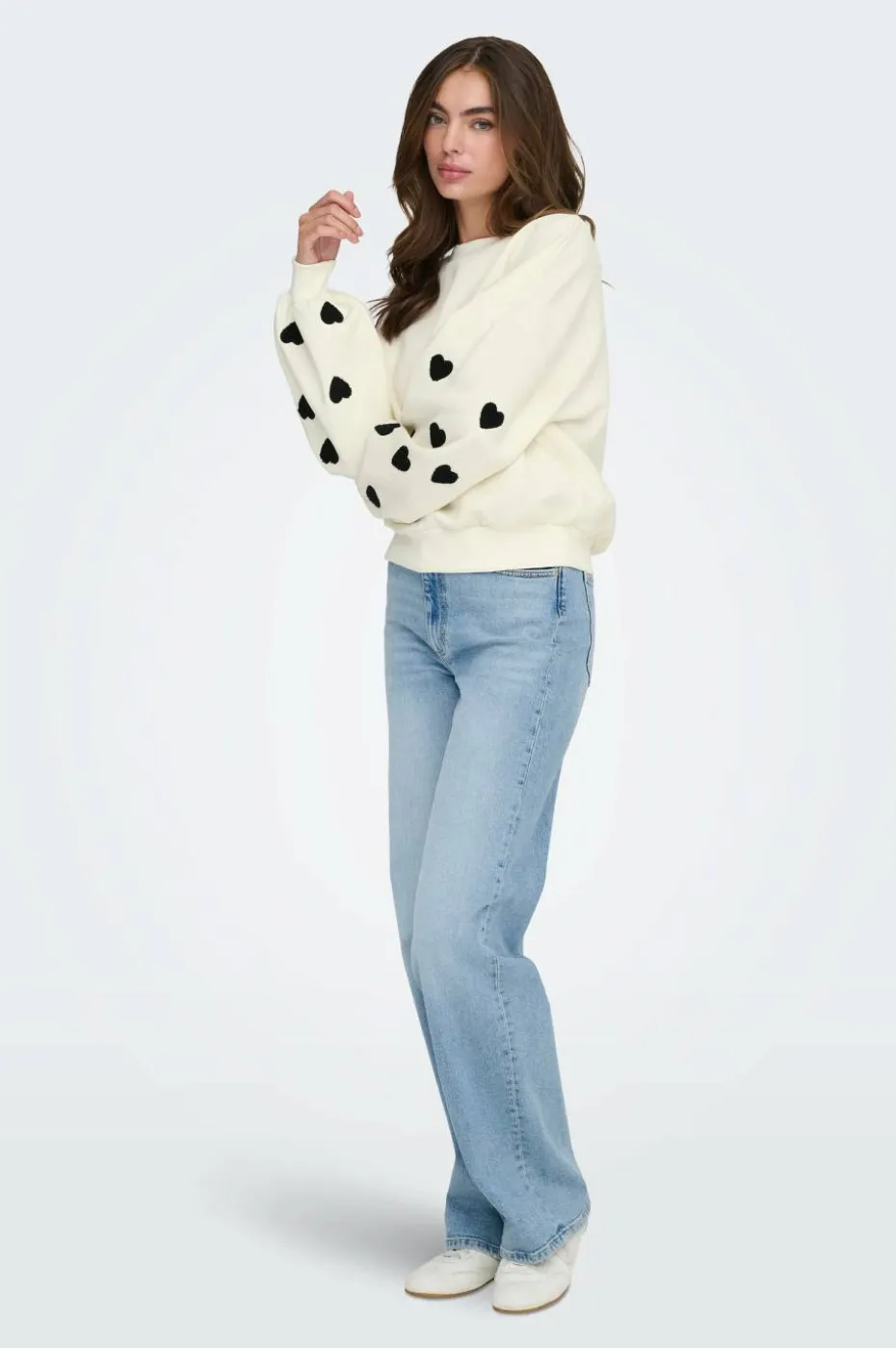 Only Collegegenser onlMacy L/S O-neck Box CC