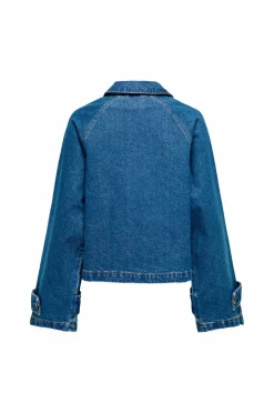 Only Denim jakke onlApril Short Dnm Trench Akm