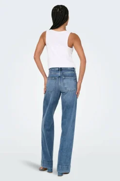 Only Jeans onlJuicy HW Pleat Wide Dnm Rea